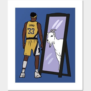 Myles Turner Mirror GOAT Posters and Art